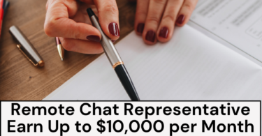 Remote Chat Representative – Earn Up to $10,000 per Month – Flexible Hours!