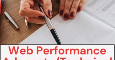 Web Performance Advocate/Technical Writer