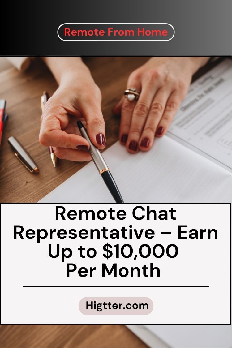 Remote Chat Representative – Earn Up to $10,000 Per Month with Flexible Hours!