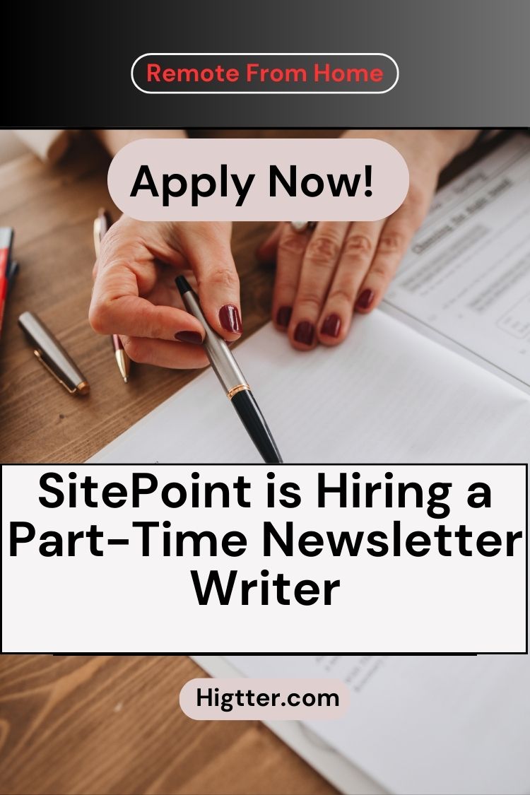 SitePoint is Hiring a Part-Time Newsletter Writer