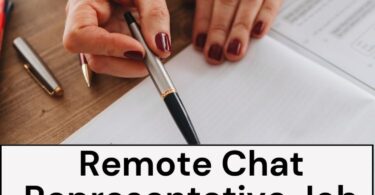 Remote Chat Representative Job