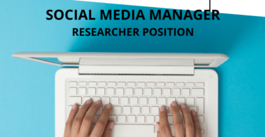 Social Media Manager/Researcher Position