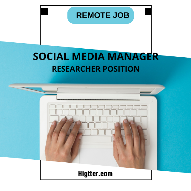 Social Media Manager/Researcher Position