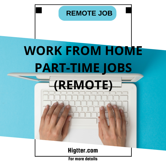 Work From Home Part-Time Jobs (Remote)