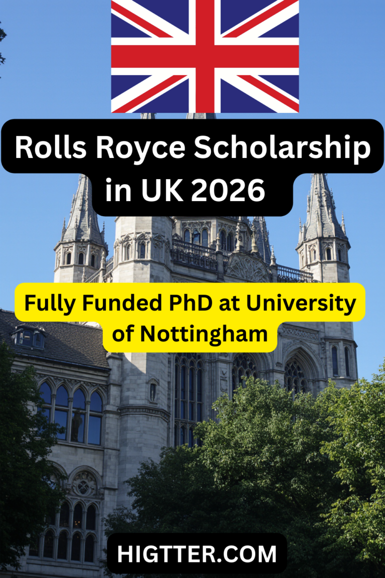 Rolls Royce Scholarship in UK 2026